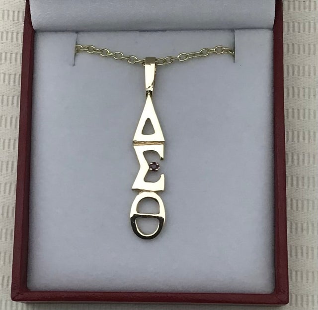 Delta sigma theta on sale 14k gold jewelry